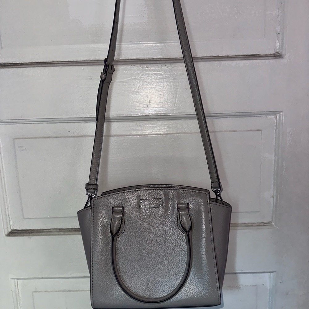 Gray Leather Kate spade purse